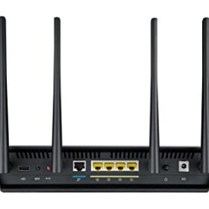 "ASUS AC3200 Tri-Band Gigabit WiFi Router, AiProtection Lifetime Security by Trend Micro, Adaptive QoS, Parental Control (RT-AC3200)"