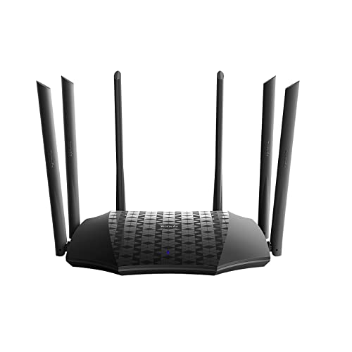 Tenda AC21 Smart WiFi Router - Dual Band Gigabit Wireless (up to 2033 Mbps) Internet Router for Home, 4X4 MU-MIMO Technology, Parental Control Compatible with Alexa (AC2100)