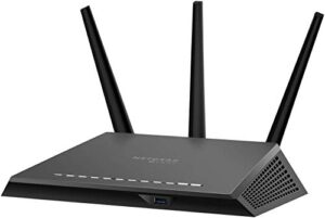 netgear nighthawk smart wifi router (rs400) – ac2300 wireless speed (up to 2300 mbps) | up to 2000 sq ft coverage & 35 devices | 4 x 1g ethernet and 2 usb ports | includes 3 years of armor security