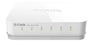 d-link ethernet switch, 5 port unmanaged gigabit desktop plug and play compact design white (go-sw-5g)