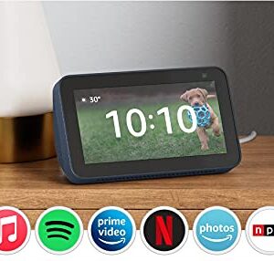 Echo Show 5 (2nd Gen, 2021 release) | Smart display with Alexa and 2 MP camera | Deep Sea Blue