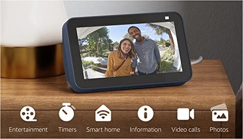 Echo Show 5 (2nd Gen, 2021 release) | Smart display with Alexa and 2 MP camera | Deep Sea Blue