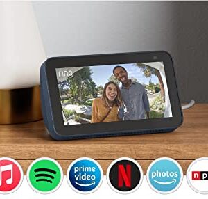 Echo Show 5 (2nd Gen, 2021 release) | Smart display with Alexa and 2 MP camera | Deep Sea Blue