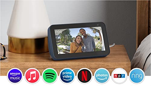 Echo Show 5 (2nd Gen, 2021 release) | Smart display with Alexa and 2 MP camera | Deep Sea Blue