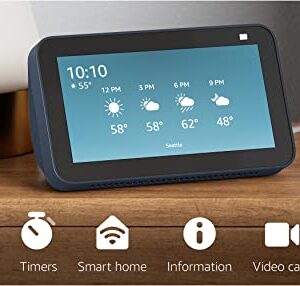 Echo Show 5 (2nd Gen, 2021 release) | Smart display with Alexa and 2 MP camera | Deep Sea Blue