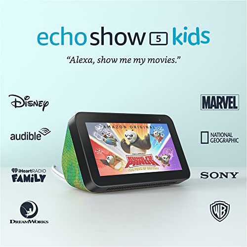 Echo Show 5 (2nd Gen) Kids | Designed for kids, with parental controls | Chameleon