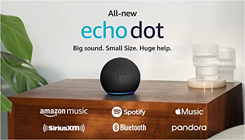 All-New Echo Dot (5th Gen, 2022 release) | Smart speaker with Alexa | Charcoal