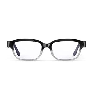 echo frames (2nd gen) | smart audio glasses with alexa | quartz gray with blue-light-filtering lenses