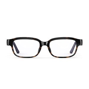 echo frames (2nd gen) | smart audio glasses with alexa | modern tortoise with blue-light-filtering lenses