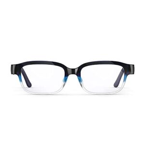 echo frames (2nd gen) | smart audio glasses with alexa | pacific blue with blue-light-filtering lenses