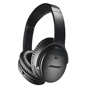 bose quietcomfort 35 ii wireless bluetooth headphones, noise-cancelling, with alexa voice control – black