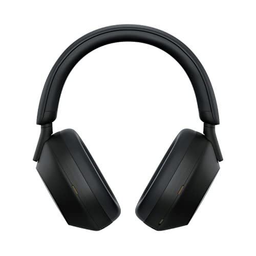 Sony WH-1000XM5 Wireless Industry Leading Headphones with Auto Noise Canceling Optimizer, Crystal Clear Hands-Free Calling, and Alexa Voice Control, Black