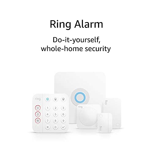 Ring Alarm 5-piece kit (2nd Gen) – home security system with optional 24/7 professional monitoring – Works with Alexa