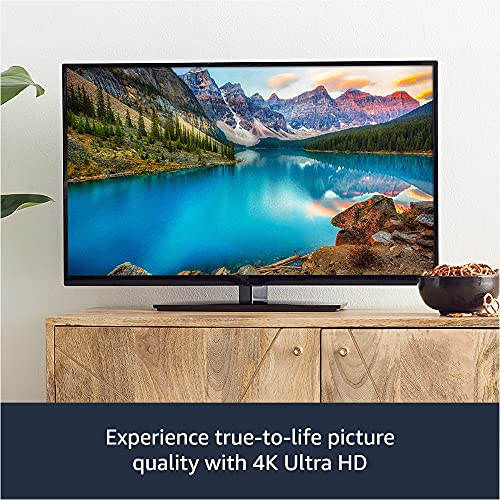 Fire TV Stick 4K, brilliant 4K streaming quality, TV and smart home controls, free and live TV