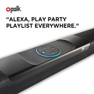 Polk Audio Command Sound Bar with Handsfree Amazon Alexa Voice Control (New Update with Multi-Room Music Built-In), 4K HDMI, and Fire TV Compatible for Your Home Theater