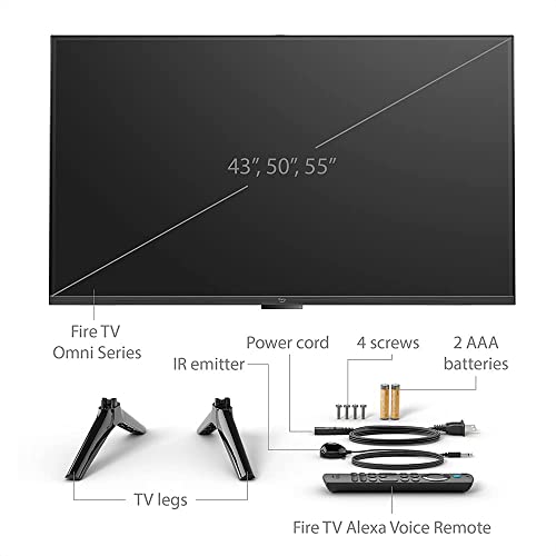 Amazon Fire TV 43" Omni Series 4K UHD smart TV, hands-free with Alexa