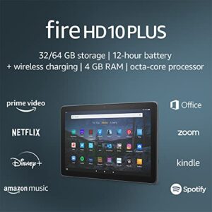 amazon fire hd 10 plus tablet, 10.1″, 1080p full hd, 32 gb, latest model (2021 release), slate