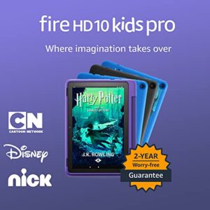 Amazon Fire HD 10 Kids Pro tablet, 10.1", 1080p Full HD, ages 6–12, 32 GB, (2021 release), named"Best Tablet for Big Kids" by Good Housekeeping, Doodle