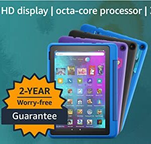 Amazon Fire HD 10 Kids Pro tablet, 10.1", 1080p Full HD, ages 6–12, 32 GB, (2021 release), named"Best Tablet for Big Kids" by Good Housekeeping, (2021 release), Sky Blue