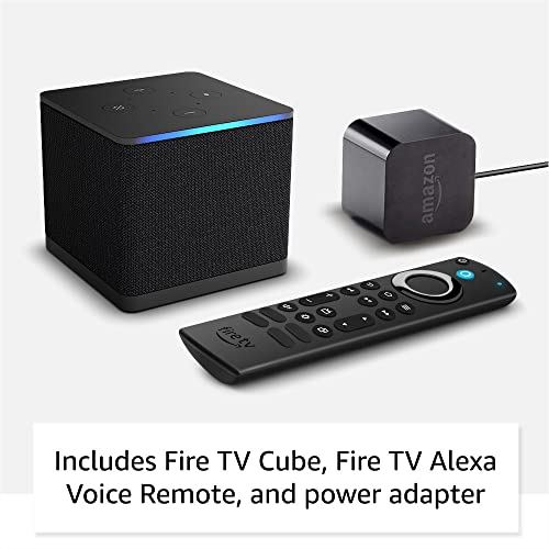 All-new Fire TV Cube, Hands-free streaming device with Alexa, Wi-Fi 6E, 4K Ultra HD