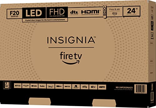 INSIGNIA 24-inch Class F20 Series Smart Full HD 1080p Fire TV (NS-24F202NA23, 2022 Model)