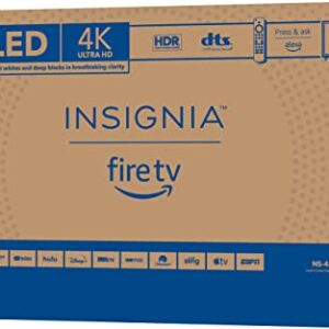 INSIGNIA 43-inch Class F30 Series LED 4K UHD Smart Fire TV (NS-43F301NA22, 2021 Model)