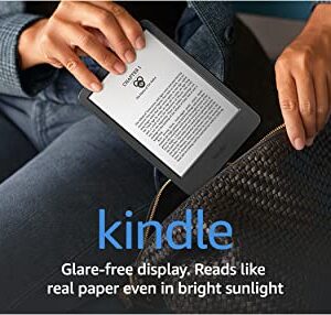 All-new Kindle (2022 release) – The lightest and most compact Kindle, now with a 6” 300 ppi high-resolution display, and 2x the storage - Black