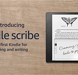 Introducing Kindle Scribe (16 GB), the first Kindle for reading and writing, with a 10.2” 300 ppi Paperwhite display, includes Basic Pen