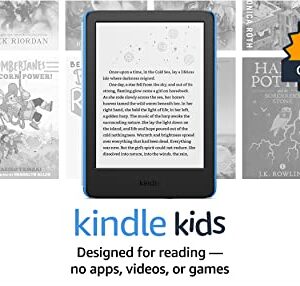 All-new Kindle Kids (2022 release) – Includes access to thousands of books, a cover, and a 2-year worry-free guarantee - Space Whale