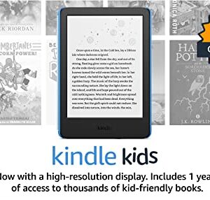 All-new Kindle Kids (2022 release) – Includes access to thousands of books, a cover, and a 2-year worry-free guarantee - Space Whale