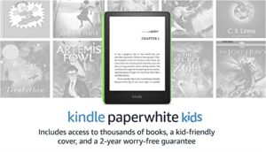 kindle paperwhite kids (8 gb) – made for reading – access thousands of books with amazon kids+, 2-year worry-free guarantee
