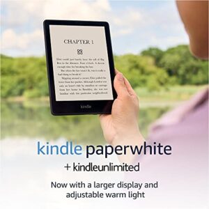 kindle paperwhite (8 gb) – now with a 6.8″ display and adjustable warm light + 3 months free kindle unlimited (with auto-renewal)- black