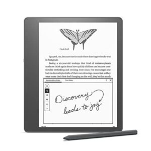 Introducing Kindle Scribe (64 GB), the first Kindle for reading and writing, with a 10.2” 300 ppi Paperwhite display, includes Premium Pen