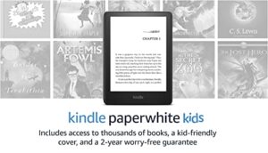 kindle paperwhite kids (8 gb) – made for reading – access thousands of books with amazon kids+, 2-year worry-free guarantee