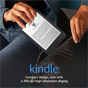 International Version - All-new Kindle (2022 release) – The lightest and most compact Kindle, now with a 6” 300 ppi high-resolution display, and 2x the storage - Black