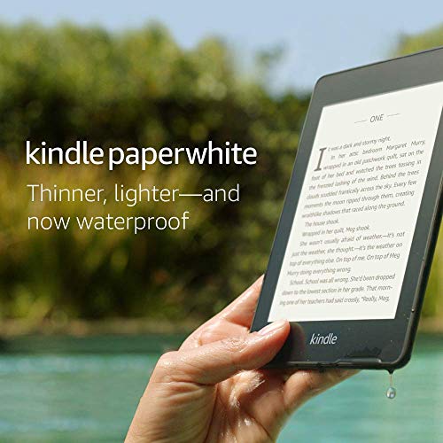 Certified Refurbished Kindle Paperwhite – (previous generation - 2018 release) Waterproof with 2x the Storage, 32 GB, Wi-Fi + Free Cellular Connectivity