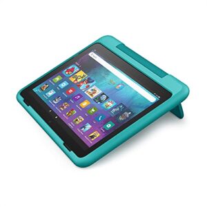 amazon kid-friendly case for fire hd 8 tablet (only compatible with 12th generation tablet, 2022 release), hello teal