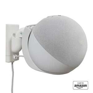 made for amazon wall mount, white, echo (4th generation)