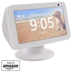 made for amazon tilt + swivel stand for the echo show 5 – white