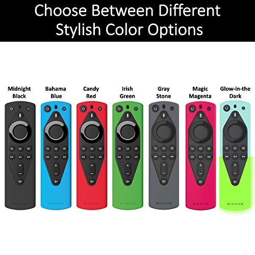 Mission Remote Case for The All-New Fire TV Voice Remote (2018 Version for Fire TV Stick 4K and Fire TV Cube) (Irish Green)