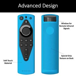 Mission Remote Case for The All-New Fire TV Voice Remote (2018 Version for Fire TV Stick 4K and Fire TV Cube) (Bahama Blue)