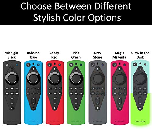 Mission Remote Case for The All-New Fire TV Voice Remote (2018 Version for Fire TV Stick 4K and Fire TV Cube) (Bahama Blue)