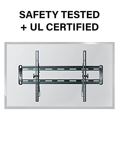 Made for Amazon Universal Tilting TV Wall Mount for 50-86" TVs and Compatible with Amazon Fire TVs