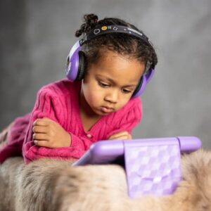 Made for Amazon Volume Limiting Bluetooth BuddyPhones, PlayTime in Purple. Ages (3-7)