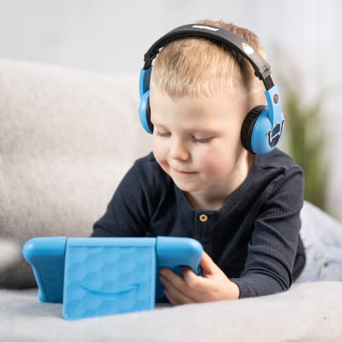 Made for Amazon Volume Limiting Bluetooth BuddyPhones, PlayTime in Blue. Ages (3-7)