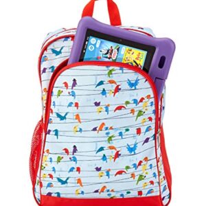 Amazon Exclusive Kids Backpack, Birds (Compatible with Kids Fire 7", 8", and 10" Tablet and Kindle Kids Edition)