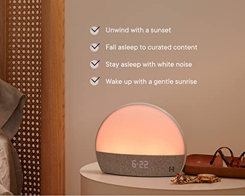 Hatch Restore - Sound Machine, Smart Light, Personal Sleep Routine, Bedside Reading Light, Wind Down Content and Sunrise Alarm Clock for Gentle Wake Up