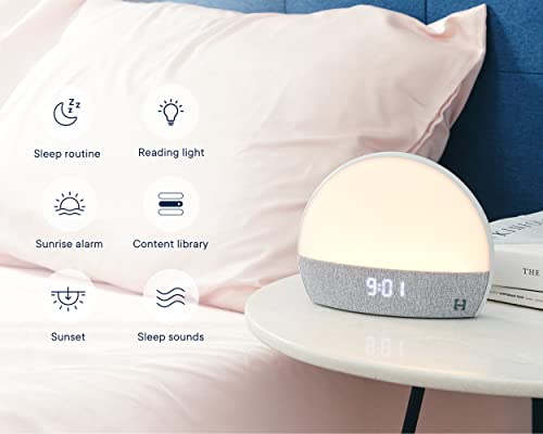 Hatch Restore - Sound Machine, Smart Light, Personal Sleep Routine, Bedside Reading Light, Wind Down Content and Sunrise Alarm Clock for Gentle Wake Up