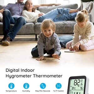 Govee Hygrometer Thermometer H5075, Bluetooth Indoor Room Temperature Monitor Greenhouse Thermometer with Remote App Control, Notification Alerts, 2 Years Data Storage Export