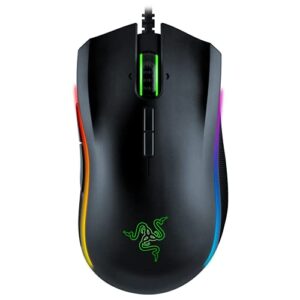 razer mamba elite wired gaming mouse: 16,000 dpi optical sensor – chroma rgb lighting – 9 programmable buttons – mechanical switches